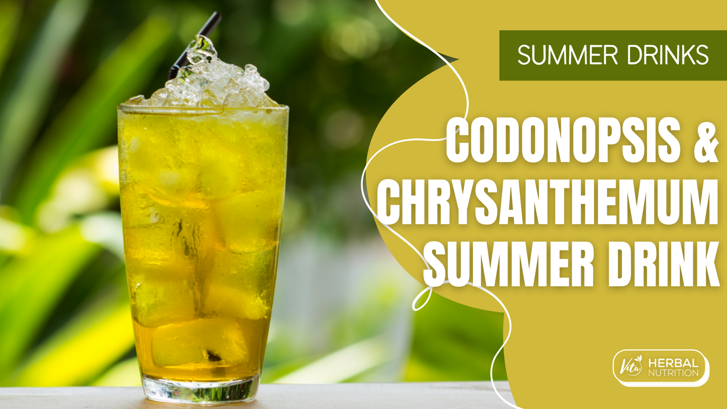 codonopsis root chrysanthemum flower drink