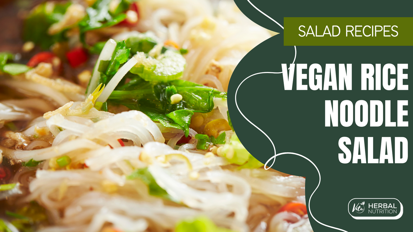Easy Vegan Rice Noodle Salad Recipe