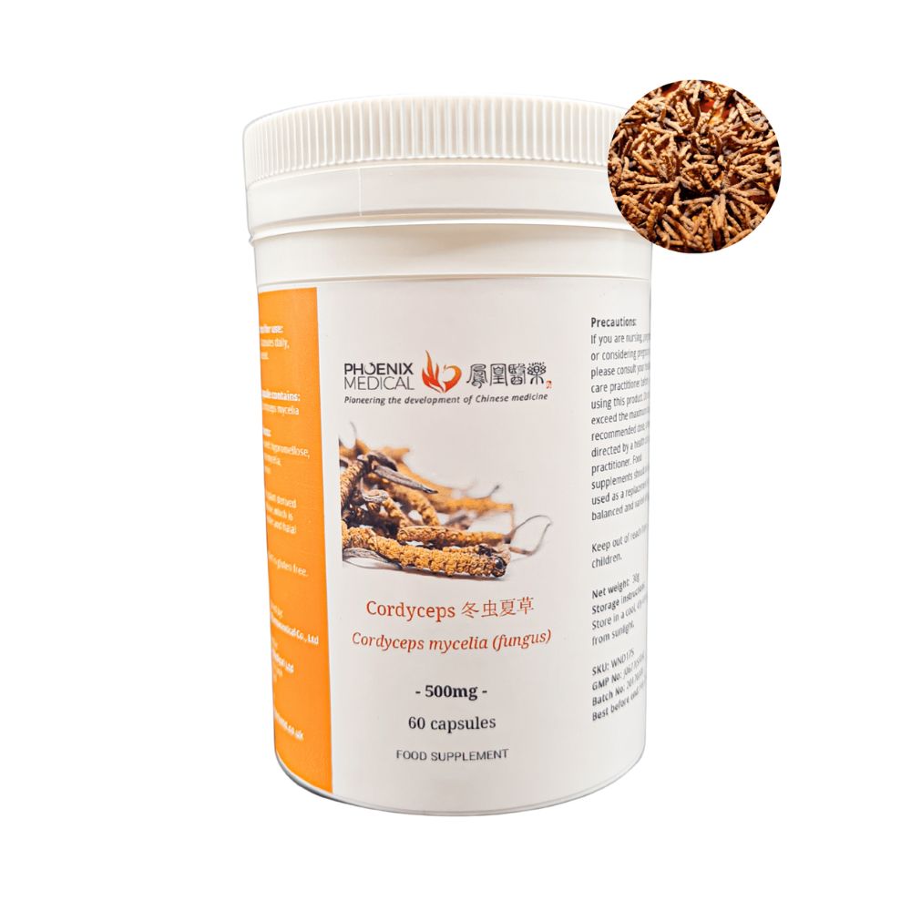 Cordyceps (Dong Chong Xia Cao/虫草胶囊) Supplement - 60 Capsules